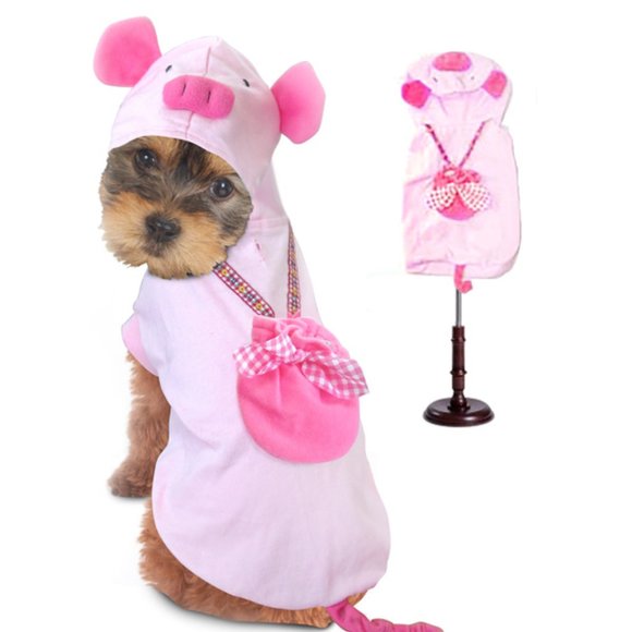 PamPet Pig Halloween Pink Dog Pet Costume - Picture 1 of 2